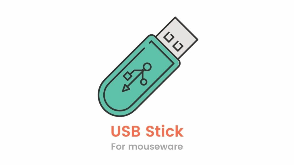 USB stick for Mouseware - A head controlled mouse is plugged into the smart devices to get the single from the sensor box